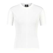 Y-3 Logo T-shirt Bomull Slim Fit White, Dam