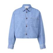 A.p.c. Klassisk Denim Overshirt Blue, Dam