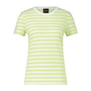 Hugo Boss Randig bomullst-shirt Green, Dam