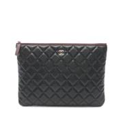 Chanel Vintage Pre-owned Laeder kuvertvskor Black, Dam