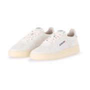 Autry Stickad Låg Topp Sneaker White, Dam