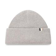 Hugo Boss Randig Signatur Beanie Gray, Dam