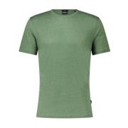 Hugo Boss Linne Rundhals T-shirt Green, Herr