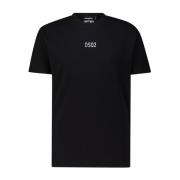 Dsquared2 Logo T-shirt med metallapplikation Black, Herr