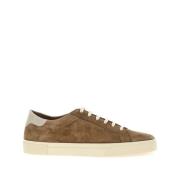 Brunello Cucinelli Ljusbrun Snörad Sneaker Brown, Herr