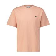 Lacoste Logo T-shirt, mångsidigt basplagg Orange, Herr