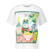 Bastille Bomull Print T-shirt White, Dam