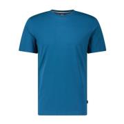 Hugo Boss Klassisk Bomull T-shirt med Rund Hals Blue, Herr