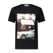 Bastille Tryckt Bomull T-shirt Black, Herr