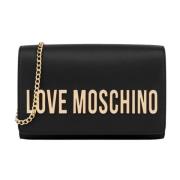 Moschino Svart Syntetisk Dam Crossbody Väska Black, Dam