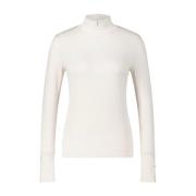 Marc Cain Rollneck Longsleeve med Tumhål White, Dam