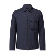 Belstaff Logo Overshirt med mångsidigt design Blue, Herr