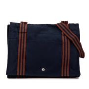 Hermès Vintage Pre-owned Canvas crossbodyvskor Blue, Dam