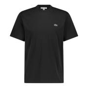 Lacoste Logo T-shirt, mångsidigt basplagg Black, Herr