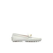 Tod's Läder Loafers White, Dam