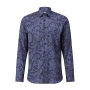 Etro Paisley Mönstrad Bomullsskjorta Blue, Herr