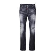 Dsquared2 Ripped Skater Jeans med Strassdetaljer Gray, Herr