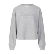 Lala Berlin Logo Oversized Sweatshirt Ijora Gray, Dam