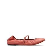 Lanvin Rosa Ballerinaskor med Spänne Stängning Red, Dam