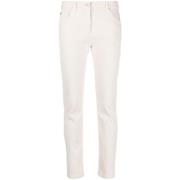 Brunello Cucinelli Vit Casual Byxor White, Dam