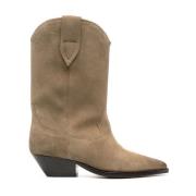 Isabel Marant Taupe Duerto Stövlar Beige, Dam