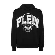 Philipp Plein Svart Sweatshirt för Män Black, Herr