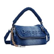 Desigual Vår/Sommar Dam Mellanväska Kollektion Blue, Dam