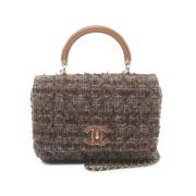 Chanel Vintage Pre-owned Laeder axelremsvskor Brown, Dam