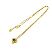 Dior Vintage Pre-owned Metall halsband Yellow, Dam