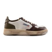 Autry Herr Vit/Silver/Svart Läder Sneakers Brown, Herr