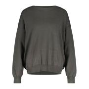 Replay Elegant Oversized Båtringad Tröja Gray, Dam