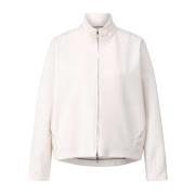 Max Mara Sportig Sweatjacka Plava White, Dam