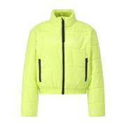 Hugo Boss Neon Pufferjacka med Label Detaljer Green, Herr