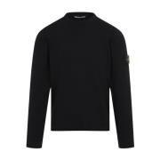 Stone Island Svart tröja för män Black, Herr