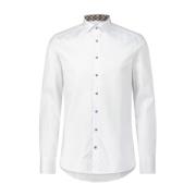 Stenströms Slim-Fit Bomullsskjorta, Kent Krage White, Herr