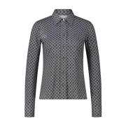 Caliban Mönstrad skjorta, Slim Fit, Modern stil Multicolor, Dam