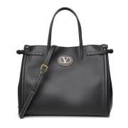 Valentino Garavani Svart Medium Tote Väska Black, Herr