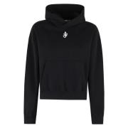 JW Anderson Broderad Kort Topp Black, Dam