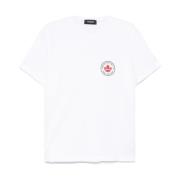 Dsquared2 Stilig Herr T-shirt & Polo White, Herr