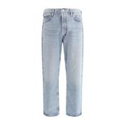 Agolde Casual Loose Fit Jeans med Bältesöglor Blue, Herr