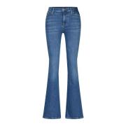 7 For All Mankind Klassiska Flared Jeans Blue, Dam