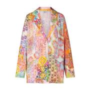 Emily Van den Bergh Blazer med Paisley Print Multicolor, Dam