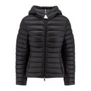 Moncler Nylonjacka med huva och vaddering Black, Dam