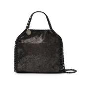 Stella McCartney Eco Shiny Dotted Chamois Liten Toteväska Gray, Dam