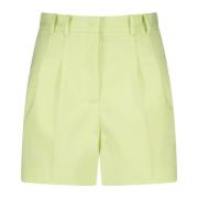 Patrizia Pepe Färgglada lösa shorts med fickor Green, Dam