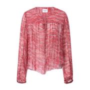 Isabel Marant Luftig Blus Advika Red, Dam