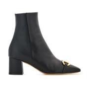 Salvatore Ferragamo Svart Marilena Stilfull Modernt Damskor Black, Dam