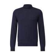 Gran Sasso Ull Turtleneck Tröja Blue, Herr