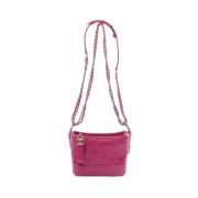 Chanel Vintage Pre-owned Laeder crossbodyvskor Pink, Dam