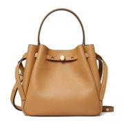 Tory Burch Brun Läder Axelväska Brown, Dam